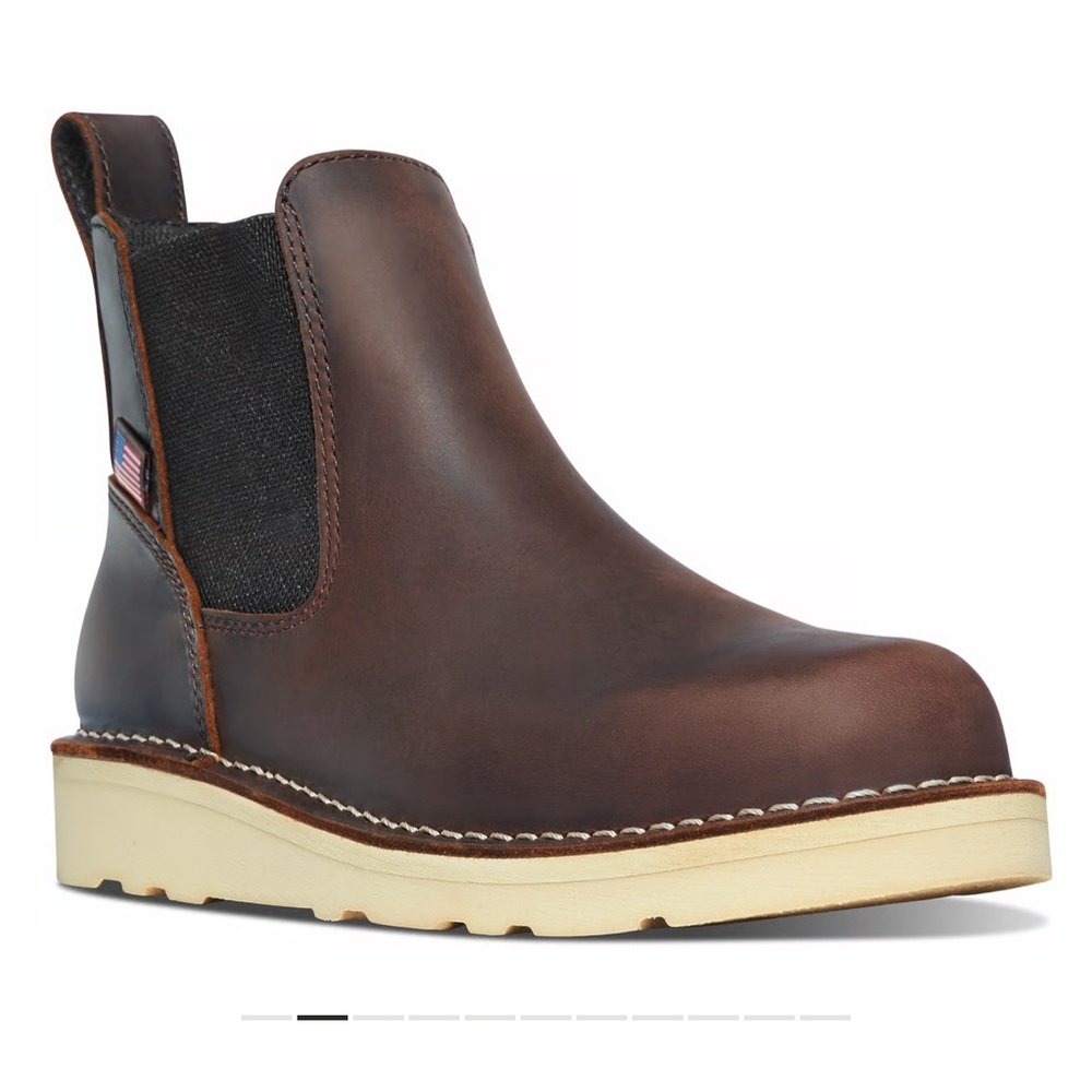 Danner Dark Brown Leather Chelsea Boots